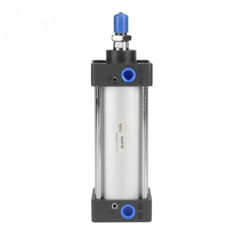 

100mm Stroke Screwed Piston Rod Pneumatic Air Cylinder Dual Action 63mm Bore