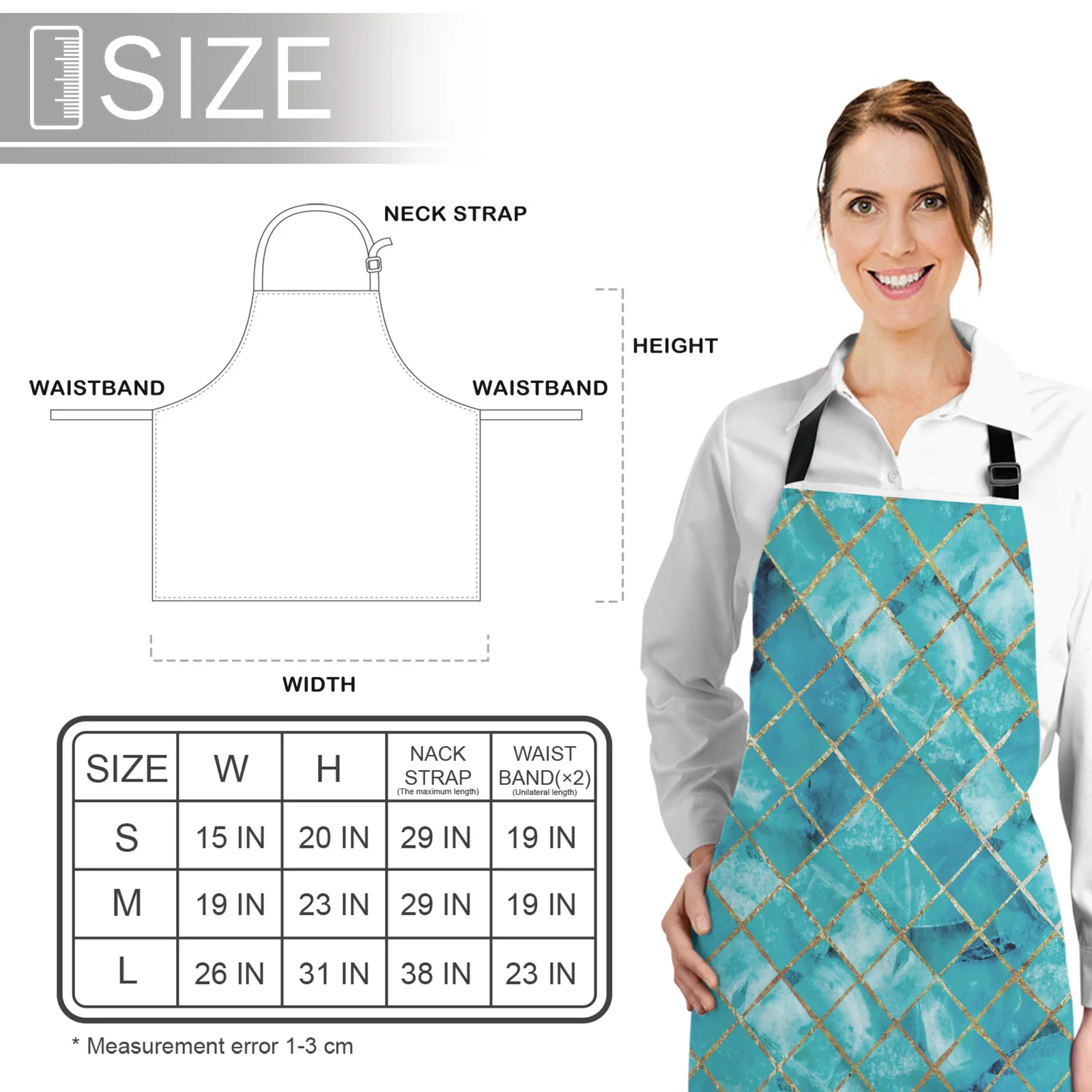African Women Geometric Colors Apron Kitchen Baking Accessories Home Cooking Aprons For Men Women