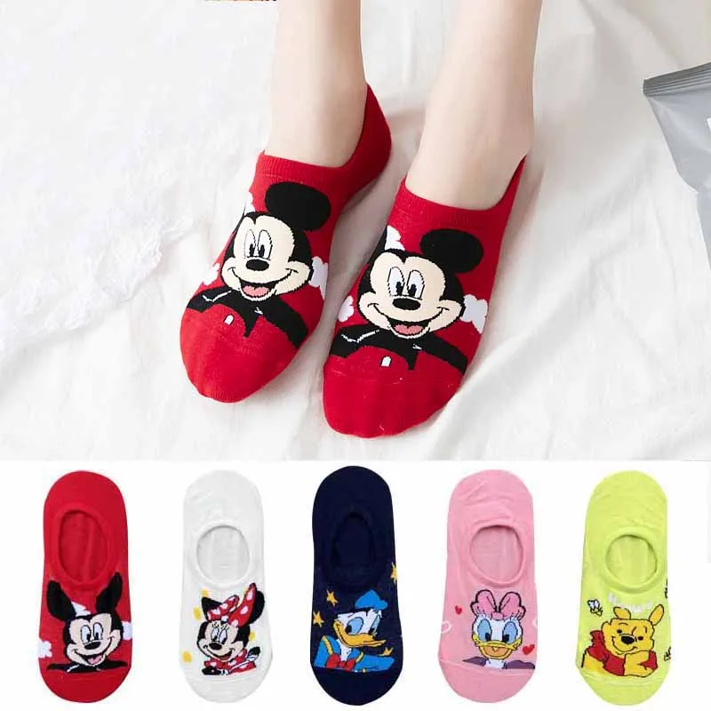 5Pairs/Lot Summer Korea socks women Cartoon Cat Fox mouse Socks Cute Animal Funny Ankle Socks Cotton invisible socks Dropship