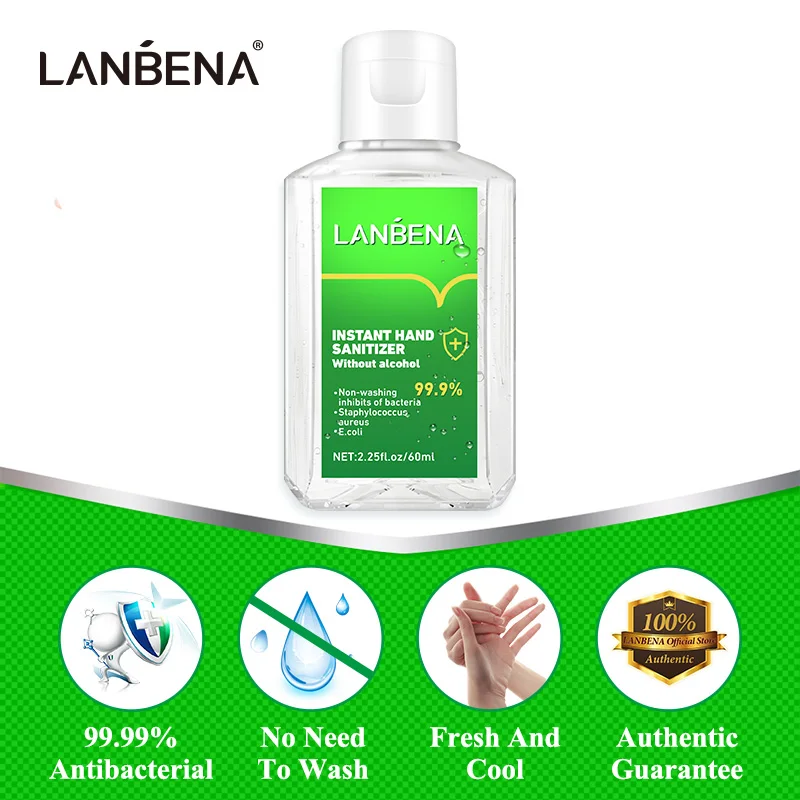 LANBENA Hand Sanitizer Hand Antiseptic Gel Waterless Wash Fungicide Silver Ion Efficient Disinfection Travel Portable Hand Care LANBENA Hand Sanitizer Hand Antiseptic Gel Waterless Wash Fungicide Silver Ion Efficient Disinfection Travel Portable Hand Care