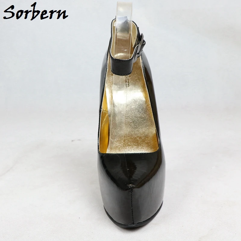 Sorbern/пикантные женские туфли-лодочки из натуральной кожи 18 см; женские туфли на платформе с острым носком и металлическими шпильками; Итальянские женские вечерние туфли