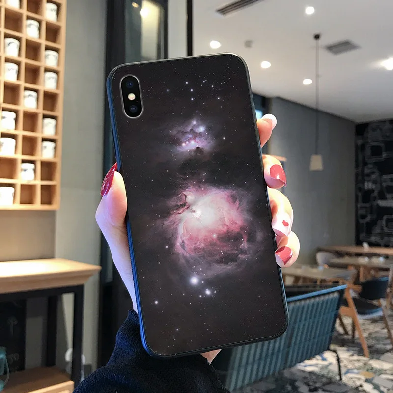 Menakjubkan Ruang Warna Silikon Lembut TPU Ponsel Cover UNTUK iPhone 8 7 6 6S Plus X XS MAX 5 5S SE XR 11 11pro Promax Ponsel