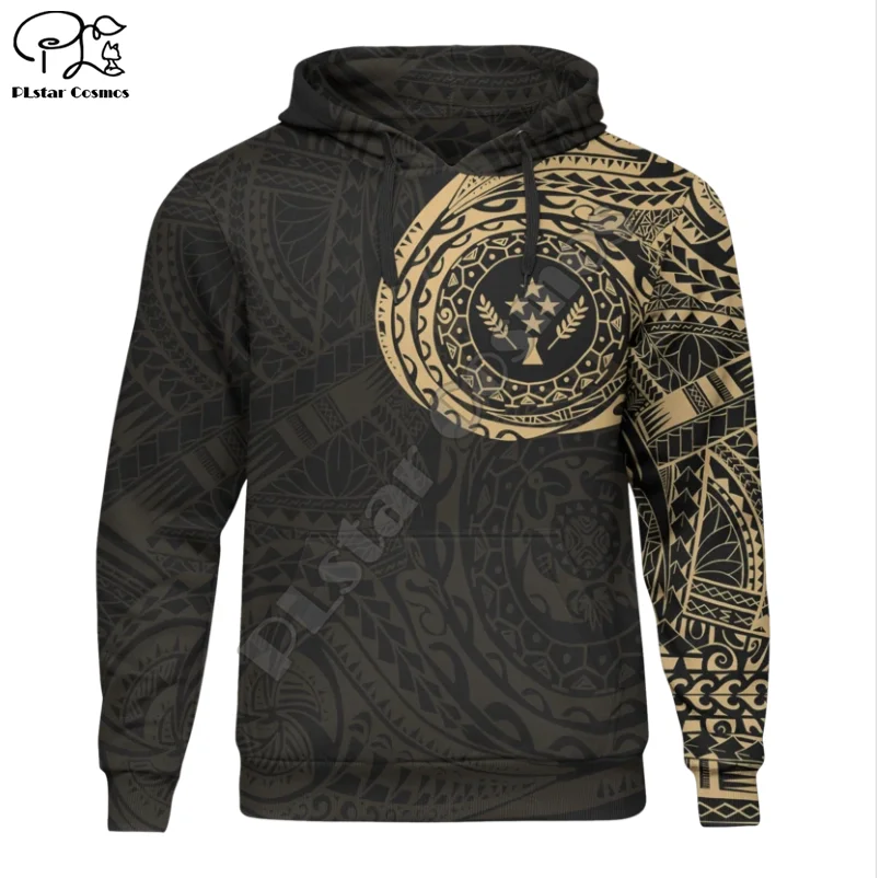 

PLstar Cosmos 3DPrint Tribal Culture Kosrae Polynesian Tropical Flower Hibiscus Harajuku Streetwear Funny Unisex Zip Hoodies-a16