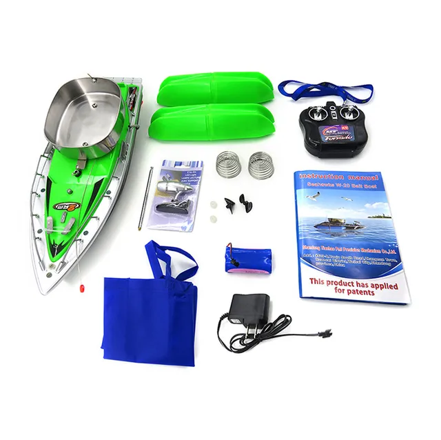 Flytec 3 Generations RC Boat Electric Fishing Bait Remote Control 300m Fish Finder Ship Model With Searchlight Toys for Kids