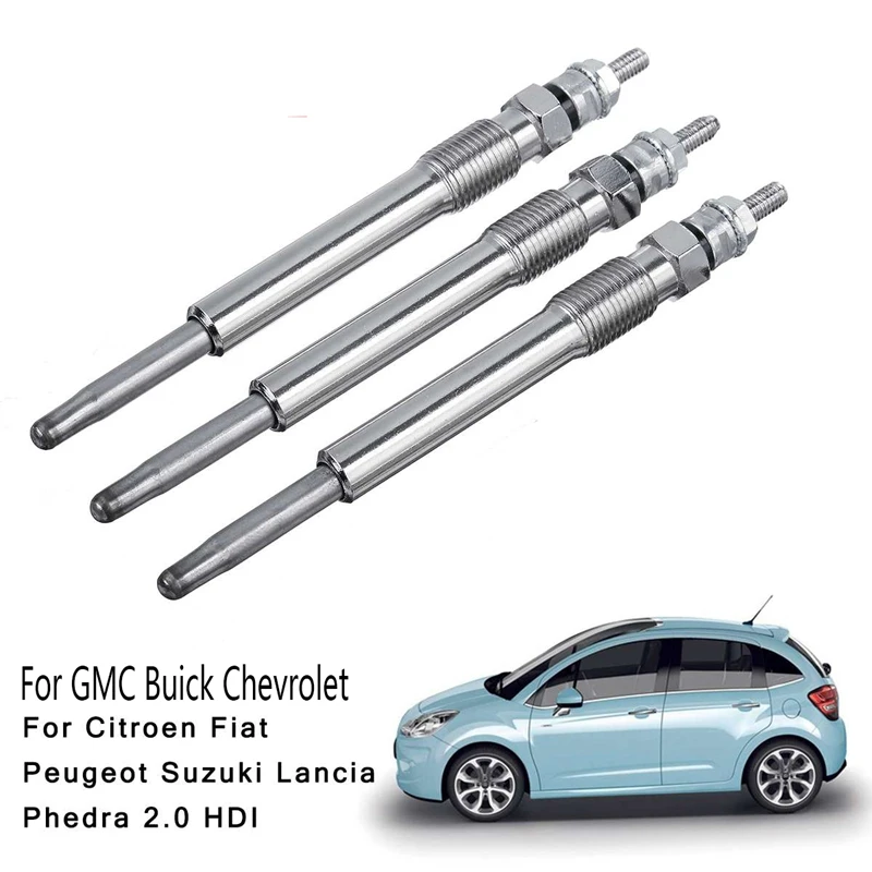 2PCS Car Crude Oil Glow Plug Glow Plug Pressure Sensor 55568366 for GMC