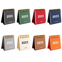 Mini calendrier de bureau mignon 2022, double calendrier quotidien, Table planificateur annuel, organisateur décorations de bureau, fournitures scolaires de bureau 