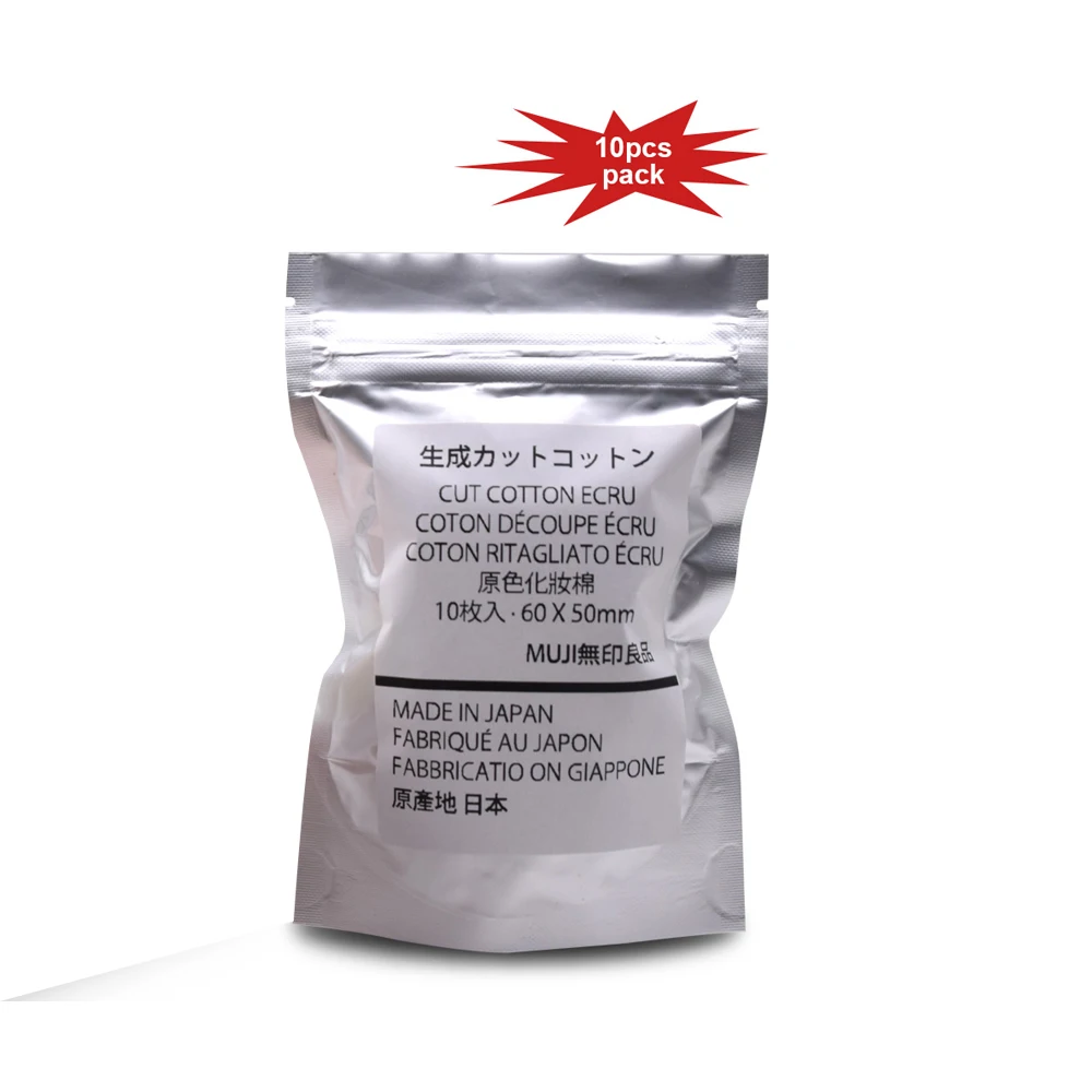 10pcs Катушки Оригинальные японские органические MUJI ваты для RDA RBA DIY Vape атомайзер катушка огромный паровой фитиль паров электронные сигареты - Цвет: 10pcs