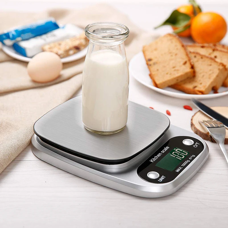 Цифровой Кухня весы/лабораторные весы мульти-Функция точный Еда для выпечки Пособия по кулинарии с ЖК-дисплей Дисплей, принимает массу весом до 5 кг/10 кг