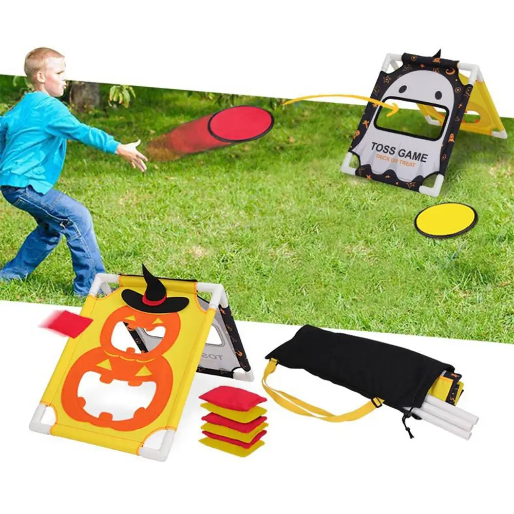 

Kids Cornhole Boards Toss Kit Corn Hole Outdoor Game With Weighted Bean Bags For Travel Camping Parties