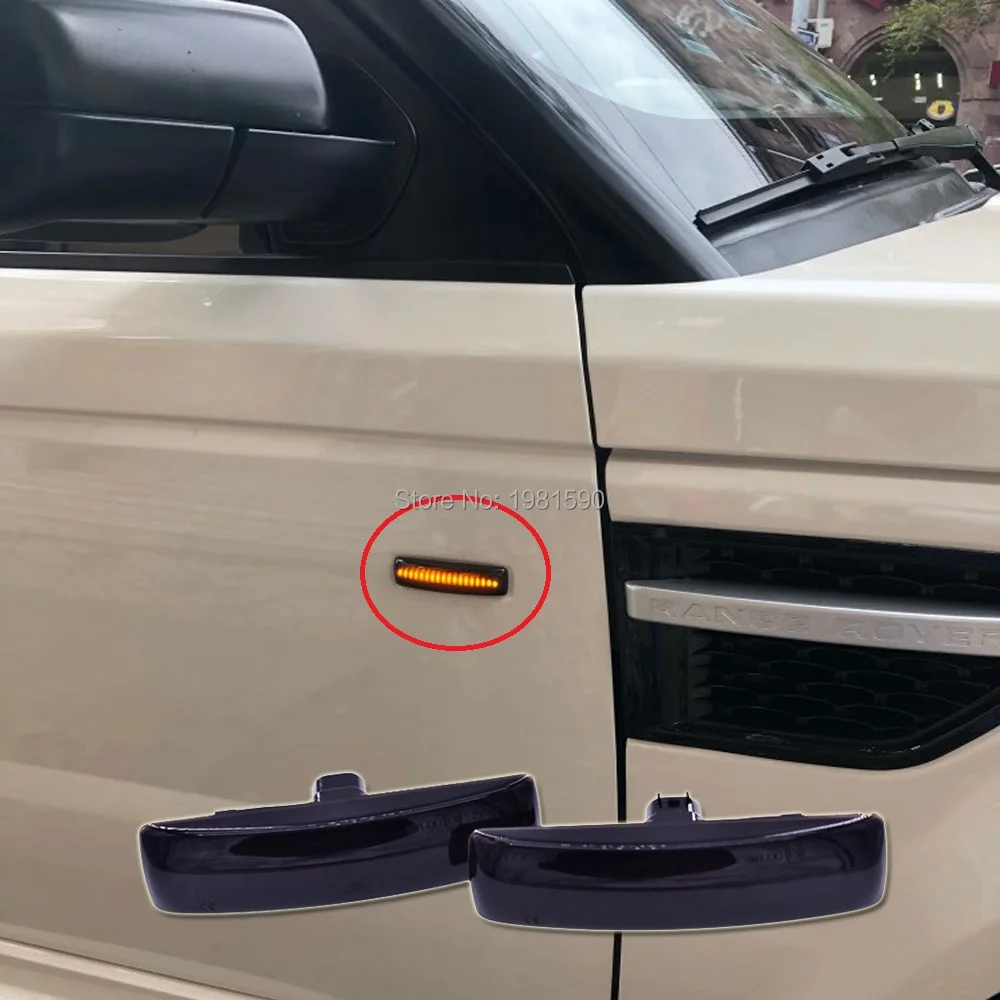 Для Land Rover Range Rover Sport Freeland 2 Discovery 3 4 светодиодный сигнал поворота динамический Боковой габаритный фонарь повторитель индикаторные огни