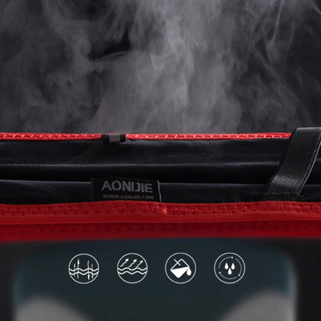 AONIJIE Slim Running Waist Belt Jogging Bag Fanny Pack Travel Money Marathon Gym Trail 6.9'' Phone Holde w/ Reflective Strip