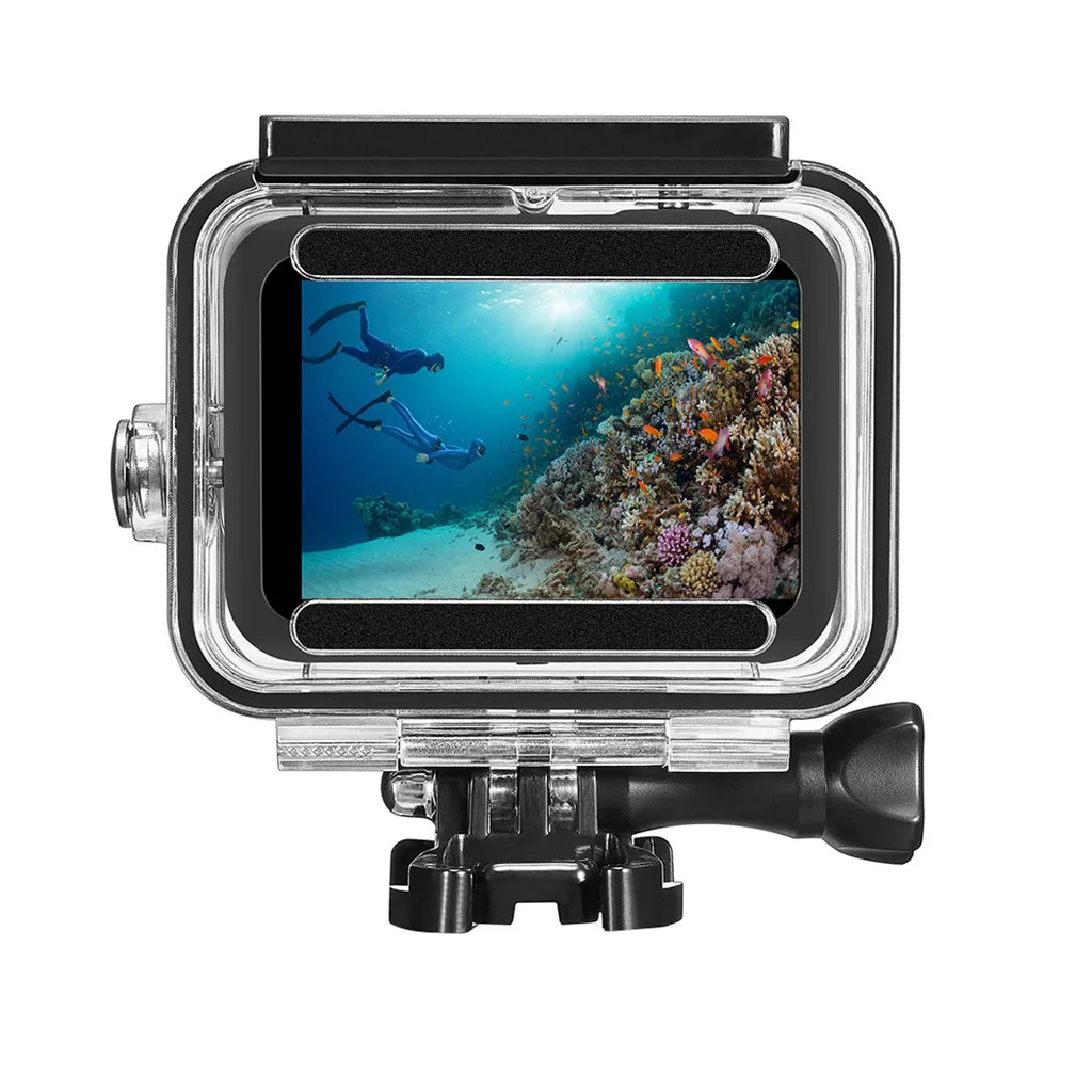 4-в-1 Водонепроницаемый корпус Дайвинг 45 м+ Filte для Go-pro 8 черный Дайвинг защитный корпус чехол с 3-Pack фильтры