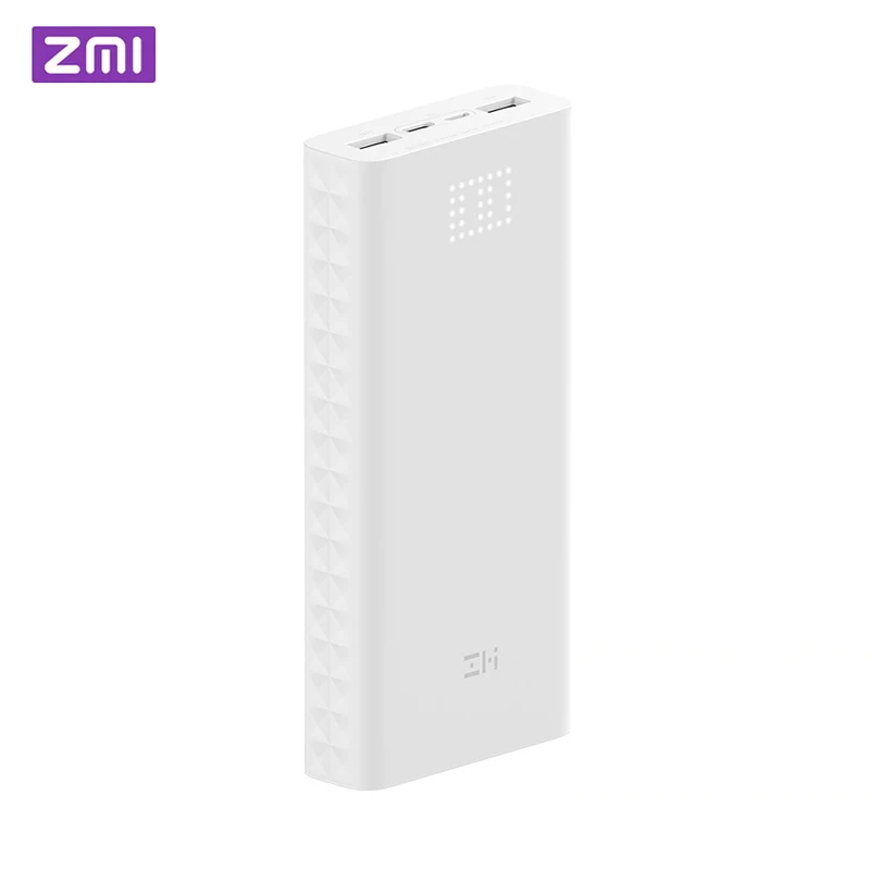 Внешний аккумулятор ZMI 20000 мАч 27 Вт QC3.0 быстрая зарядка двойной USB внешний для iPhone