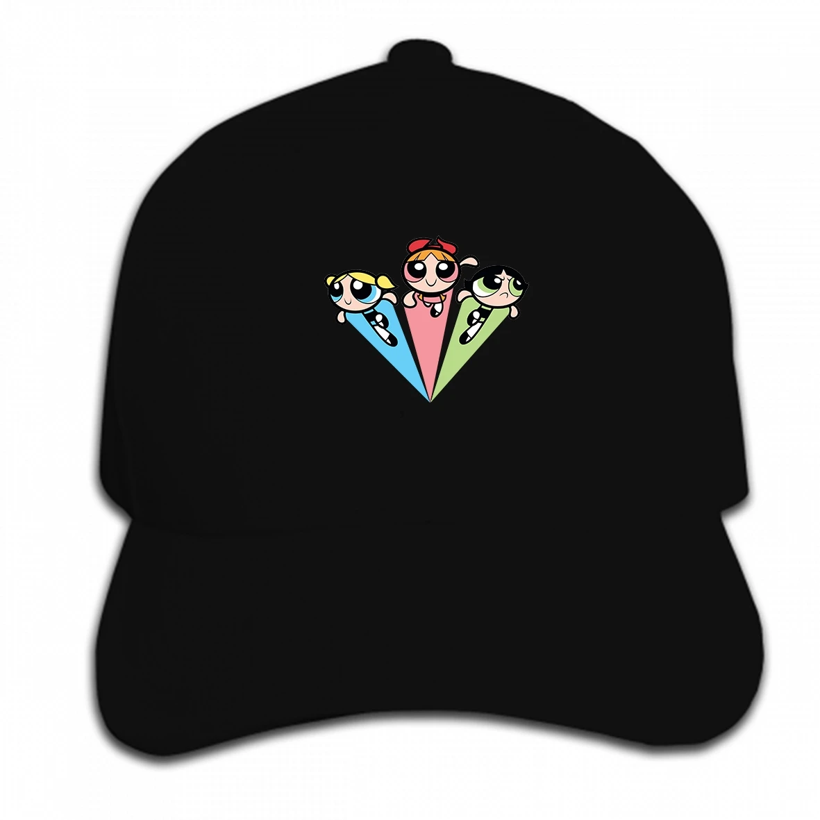 Принт бейсбольная Кепка Под заказ 1 Powerpuff девушки X маленькие женские Девушки Nigh солнцезащитный козырек Кепка