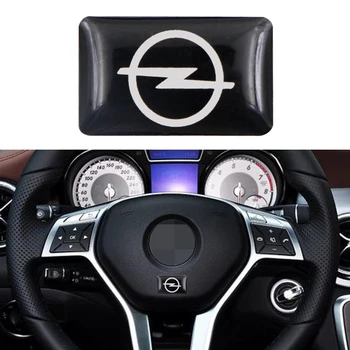 

car styling steering wheel 3D small emblem sticker wheel decal suitable for OPEL Corsa Insignia Astra Antara Meriva car sticker