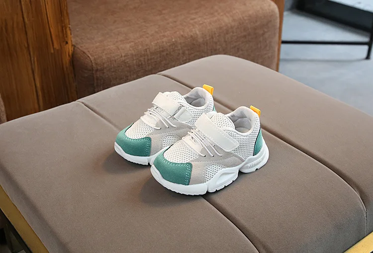 Детская повседневная обувь для маленьких мальчиков и девочек; дышащая разноцветная нескользящая обувь; кроссовки; обувь на мягкой подошве для малышей