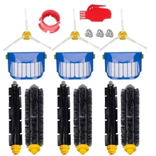 Щетина и гибкая щеточка для взбивания 3-Armed щетка Aero Vac Фильтры комплект подходит для iRobot Roomba 600 серии 620 630 650 660 чистая