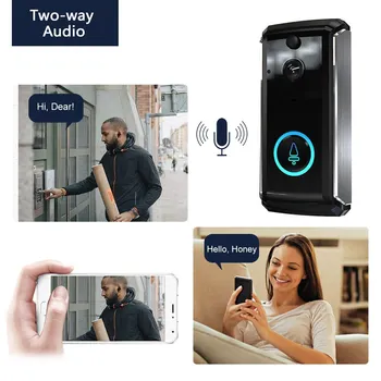 

Wireless Video Doorbell Camera WIFI 1080P Doorbell Home Security Camera
