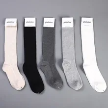 Корейские простые одноцветные полосатые женские хлопковые носки Забавные милые Kawaii Art Happy Модные Повседневные носки