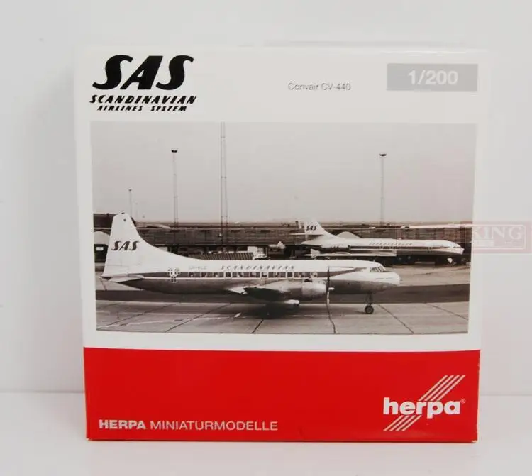 Herpa SAS скандинавский CV-440 LN-KLE воздуха 1/200 литой самолет модель самолета