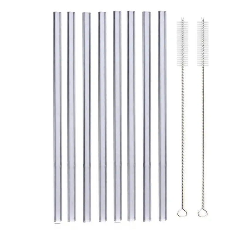 8pcs Grey Straight