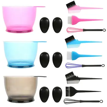 

Hair Dye Colorful Bowl Comb Brushes Tool Kit Set Tint Coloring Dye Bowl Comb Brush 5pcs High Quality Headed Brushes Set
