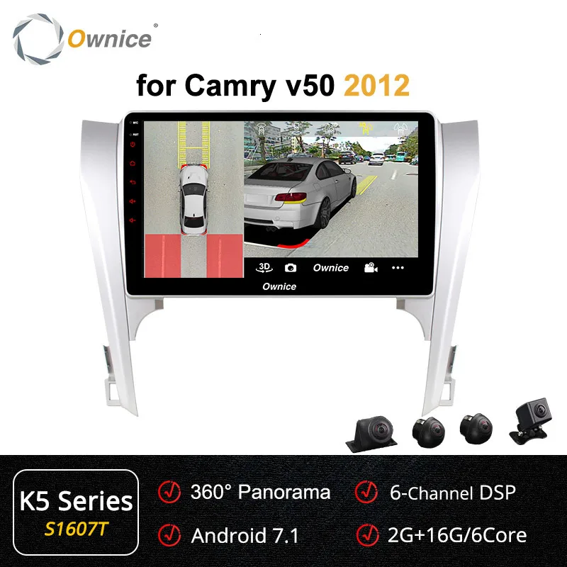 Ownice K1 K2 K3 10," Android 9,0 автомобильный DVD GPS Navi для Toyota Camry 40 v50 v55 2007-автомобильный стерео бортовой компьютер для автомобиля - Цвет: S1607 K5