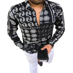 Chemise cintrée Vintage à boutons pour homme, tenue de Style anglais pour sortir et sortir, nouvelle collection printemps automne 2022 