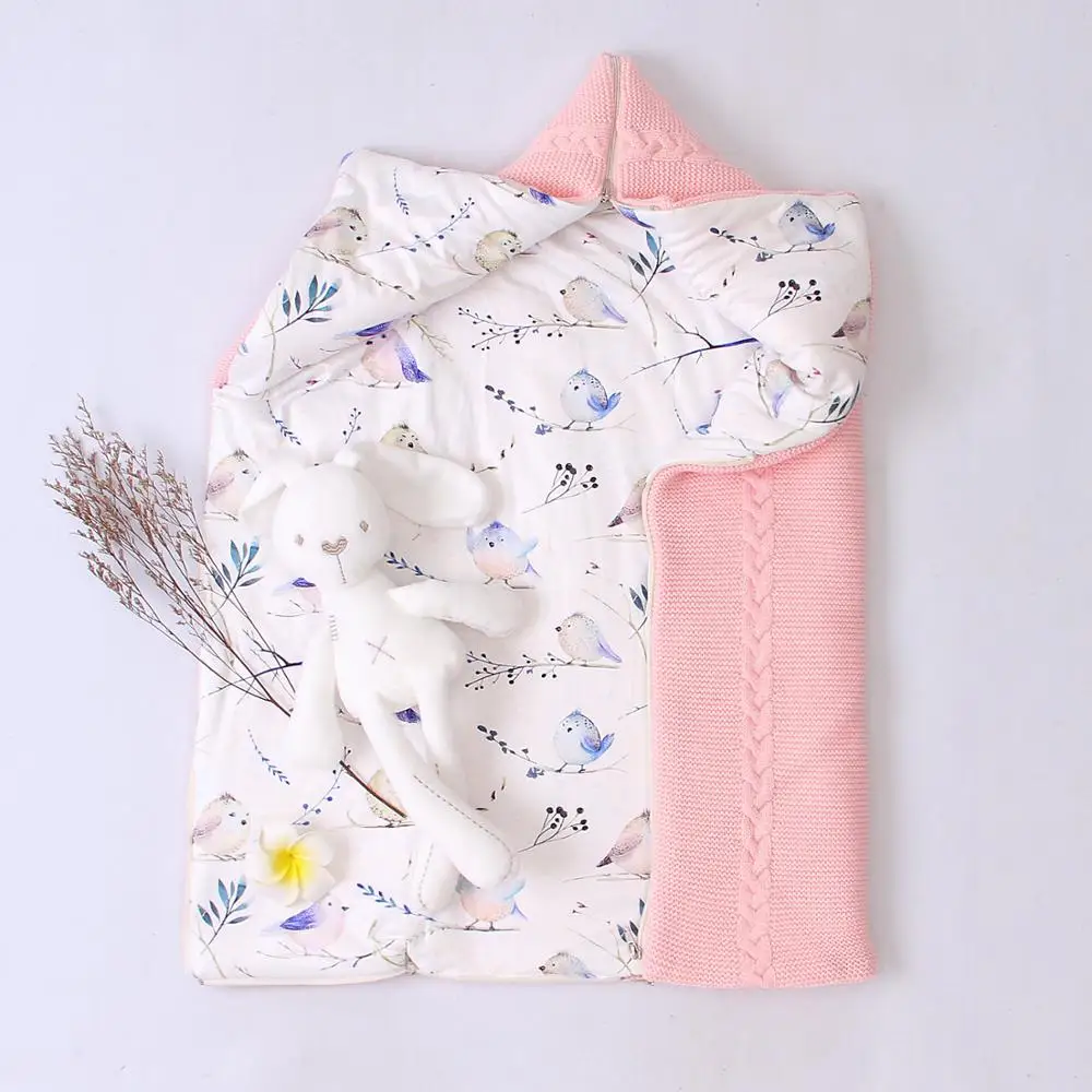 Baby Sleeping Bags Newborn Bebes Thick Warm Sleep SackS for Stroller Autumn Winter Zip UP Infant Boys Girls Enevelopes 0-6Months