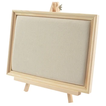 

1Pcs Solid Wood Velvet Earrings Pendant Display Holder Jewelry Display Frame Jewellery Display Rack Solid Wood Burlap