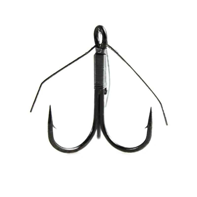 5 шт./корт. Тройной рыболовный крючок противовесной джиг с бородкой из