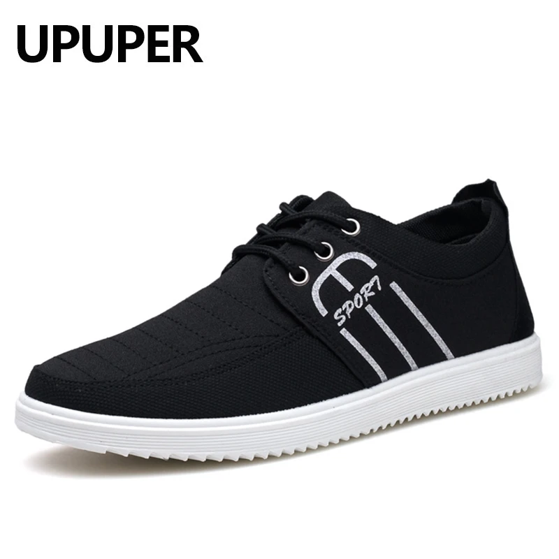 

UPUPER 2020 Spring New Men's Canvas Shoes Classic Comfortable Breathable Flat Casual Sneakers Shoes Men Footwear Plus Size 38-45