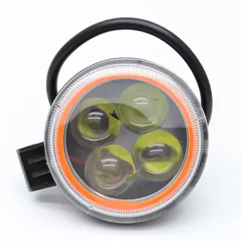 

12W LED Work Light Angel Eyes 4D Spot Beam Offroad Driving Fog Lamp Truck ATV 960lm Car Accessories