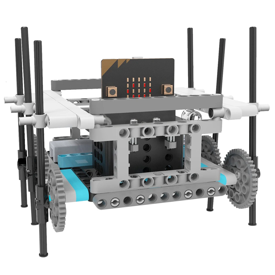 Микро: бит стволовых наборы робототехники для детей программируемый микродолото роботы DIY игрушечный автомобиль с обучающим руководством для отслеживания научно-образование