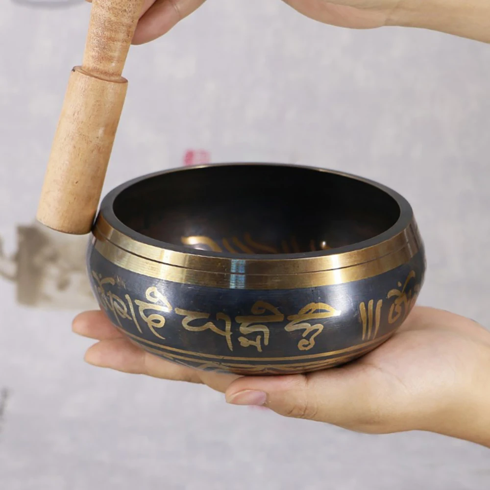 Медная Йога Звукотерапия Поющая чаша для чакры буддизм аксессуар тибетская медитация чеканка чаши Новые