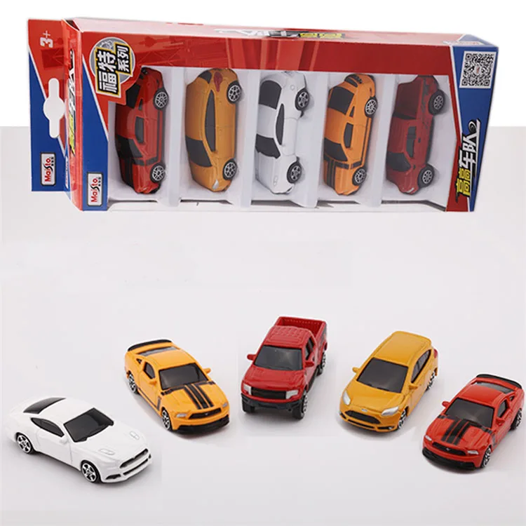 

1/64 small model car alloy toy children car set 5pcs
