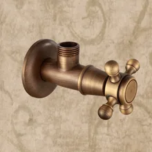 Медный винтажный Европейский стиль треугольный клапан медный горячий и холодный толстый Т-разъем водозапорный кран производитель характер удлинить Ang