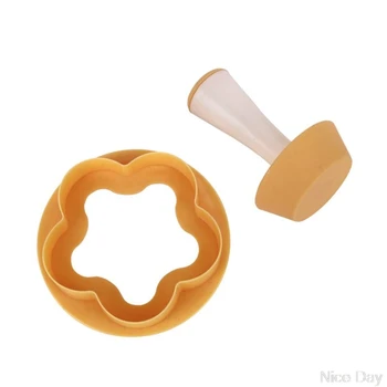 

Plastic Pastry Stamper Tart Shell Mold Cutter Flower Round Dough Cookie Muffin My22 20 Dropship