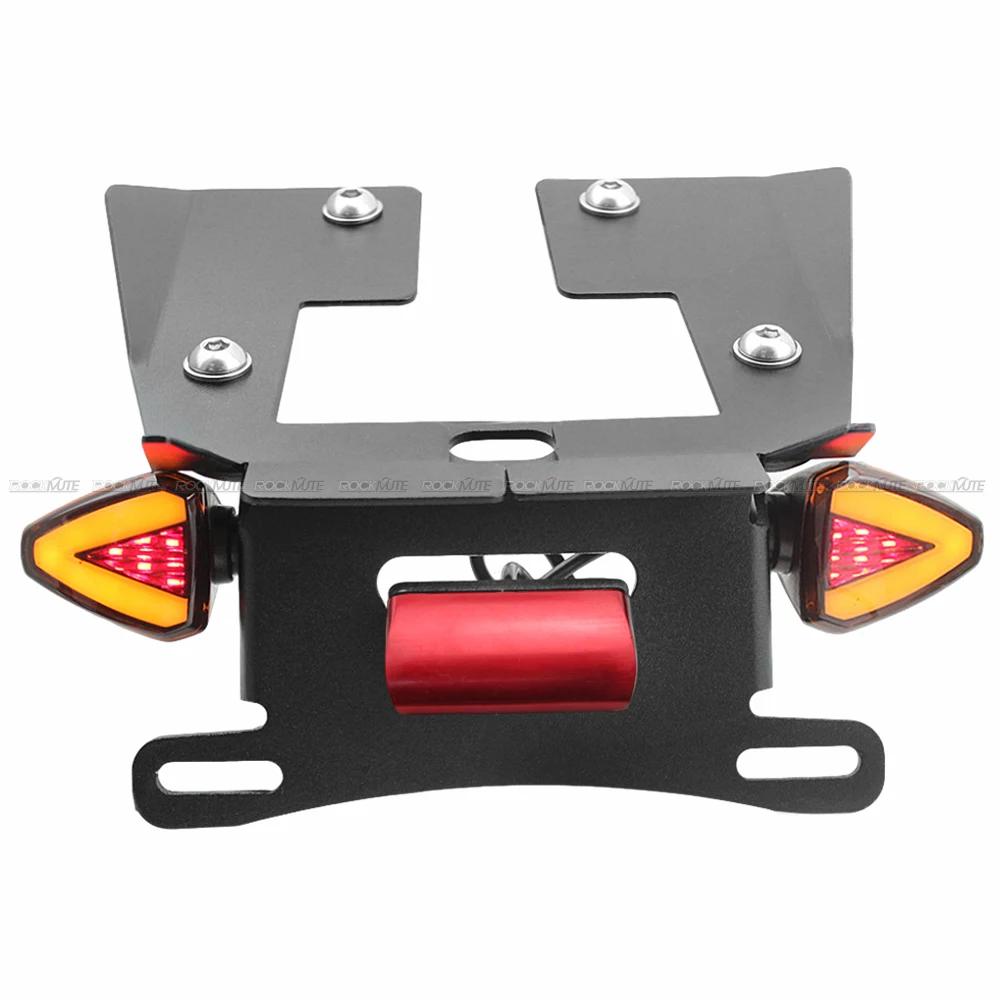 

Задний аккуратный держатель номерного знака светодиодный индикатор поворота DRL стоп-сигнал Набор для Honda MSX125/SF Grom 125 Monkey 2016-2020 Red