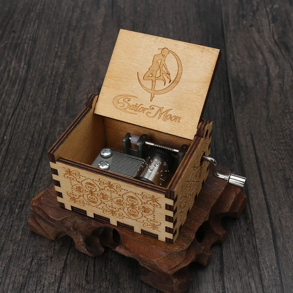 

Drop shipping Wooden Carving Hand-crafted Music Box Pattern Star Wars Juego De Tronos Christmas Gift New Year Gift Birthday Gift