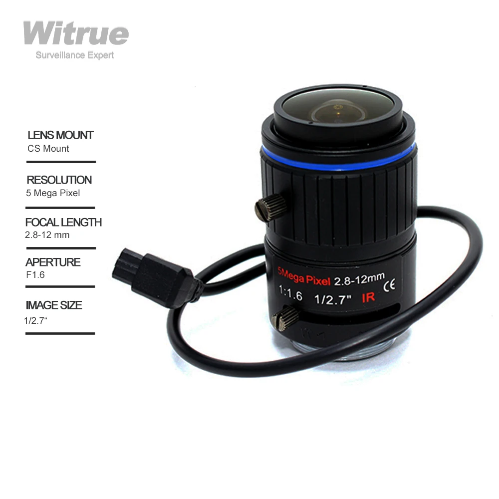 5 Pcs 2.8-12mm Varifocal Auto Iris Lens for Professional CCTV Security Cameras 5 Pcs 2.8-12mm Varifocal Auto Iris Lens for Professional CCTV Security Cameras