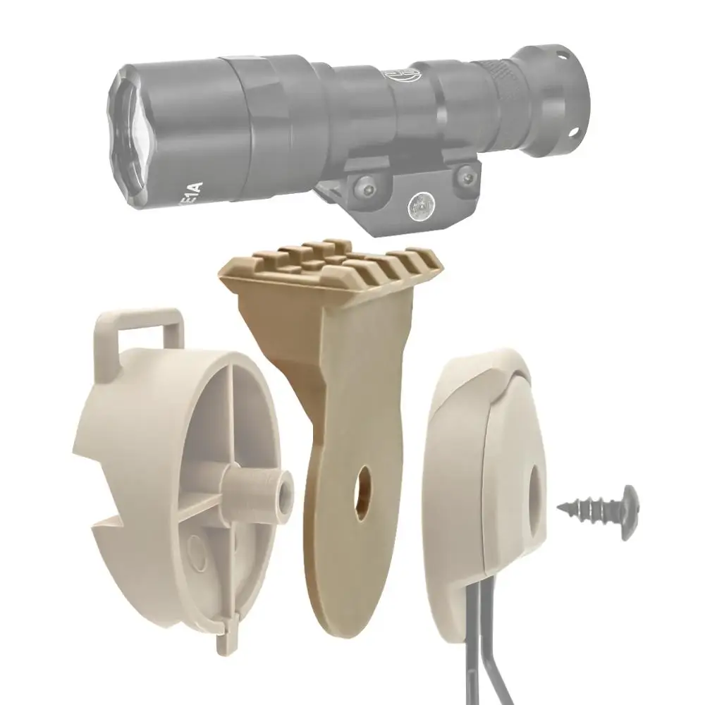 

TAC-SKY tactical headset helmet stand PELTOR COMTAC I II III stand ARC track adapter for tactical lights mounting kit platform