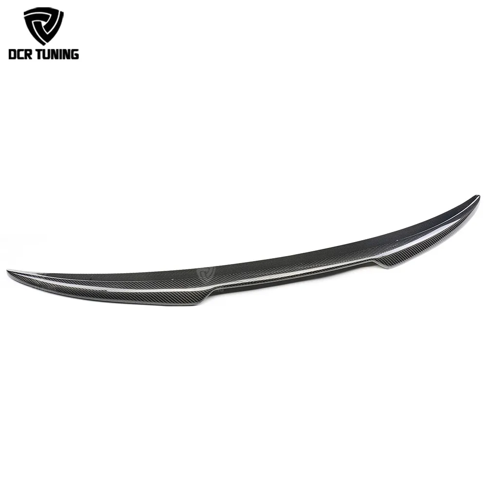 For Alfa Romeo Giulia Spoiler Carbon Fiber Rear Trunk Spoiler Gloss Black Finish Quadrifoglio Verde QV Style 2015-UP
