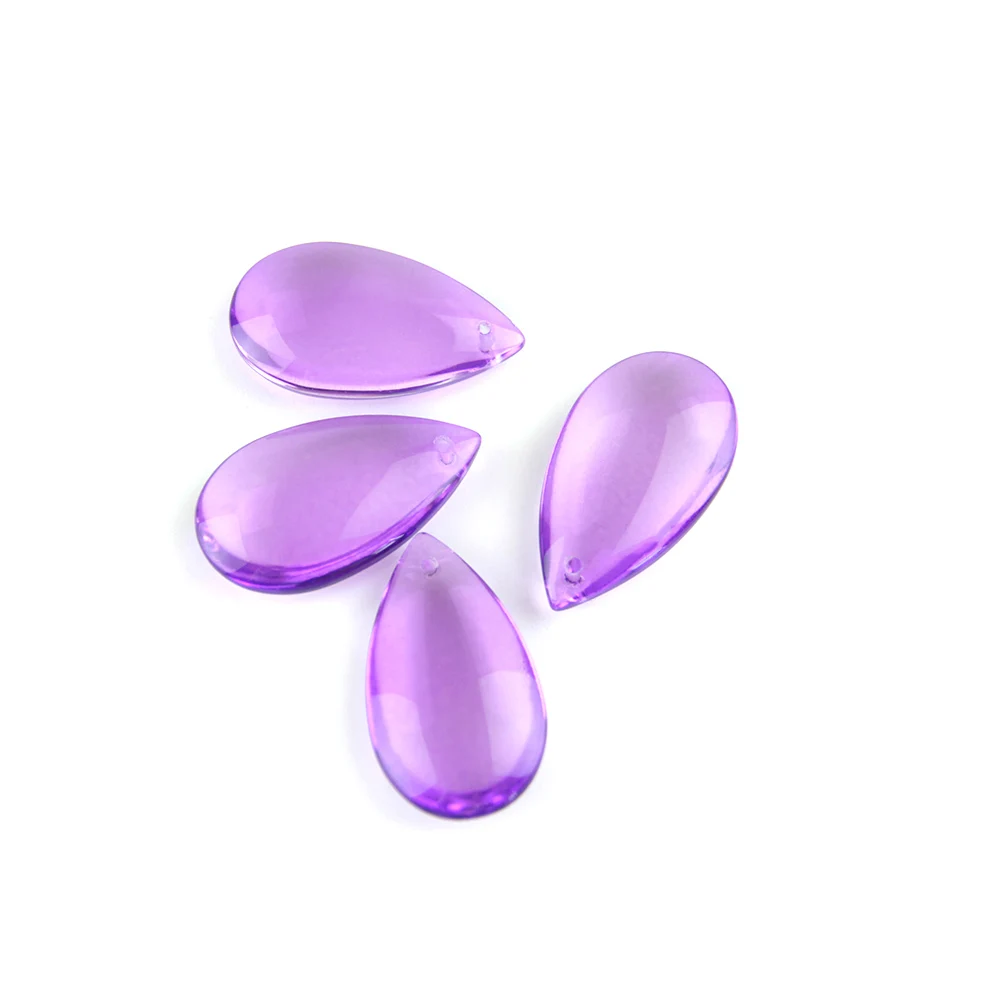 Classic Crystal Water Drop 38mm/50mm Violet For Earrings And Chokers Necklaces And Lighting Pendant For Chandeliers