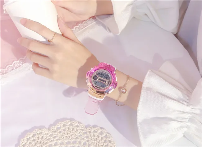 Женские спортивные часы для девушек, студентов, водонепроницаемые цифровые наручные часы, подарки для мальчиков, Relojes Mujer Marca Famosa