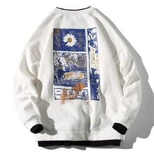 

Men 2021 New Japanese Sweatshirts Anime Harajuku Loose Streetwear New Top Autumn Spring O Neck Pullover Hoody Male Clothing