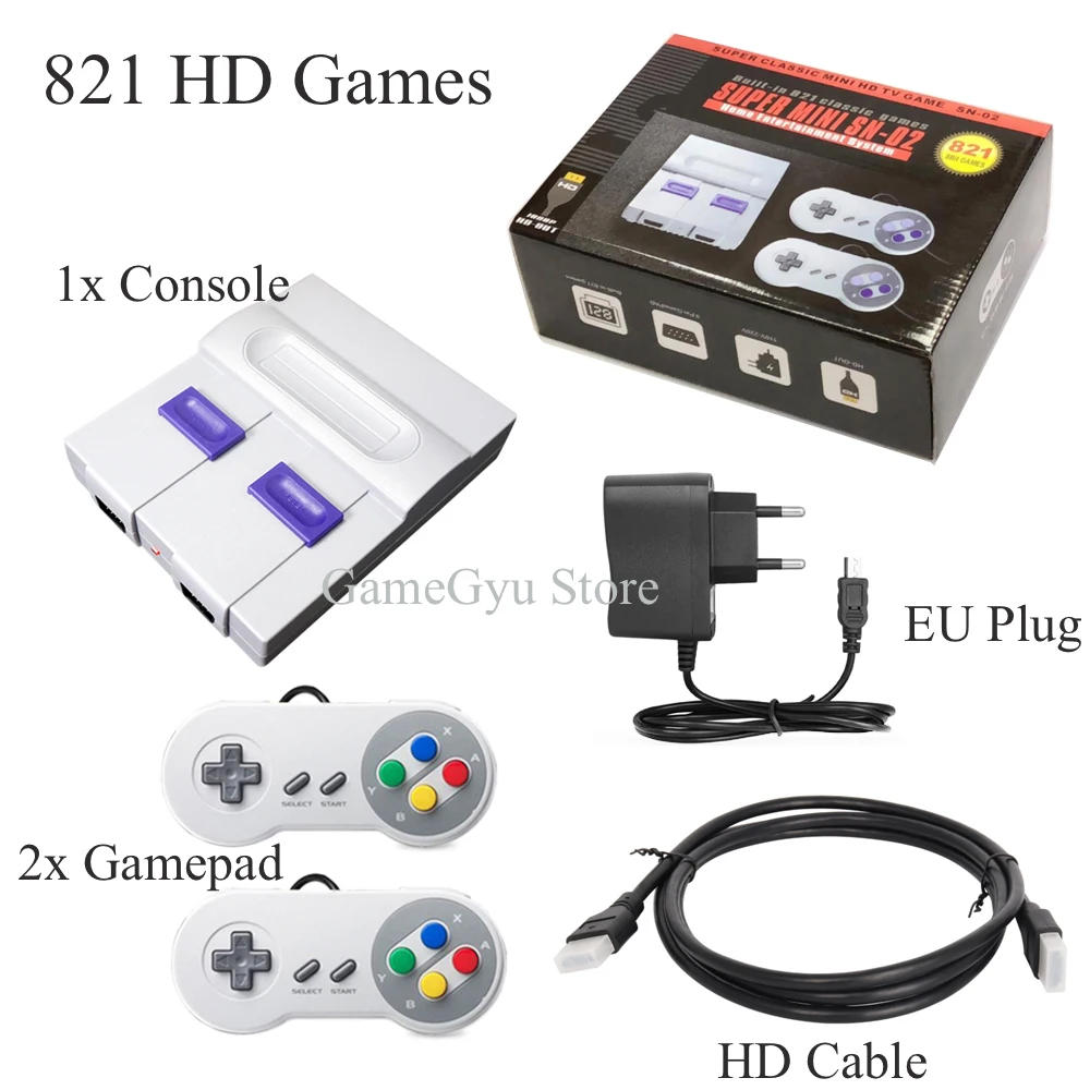 Classic Mini Edition Console Entertainment System Compatible with Super  Nintendo Games Retro Handheld Mini Video Game