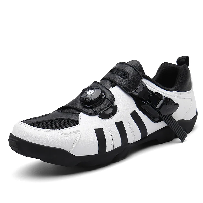 Bicycle Shoes Men Road Cycling Shoes Mountain Bike Shoes Sapatilha Ciclismo MTB Mountain Cycle Sneaker Triathlon Racing Shoes - Цвет: wv-zy345-white