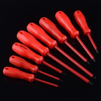 

1pc 1000V Electrician Insulated Magnetic Screwdriver Set Cross Slotted CR-V Screwdriver Phillips Insulated Screwdriver New