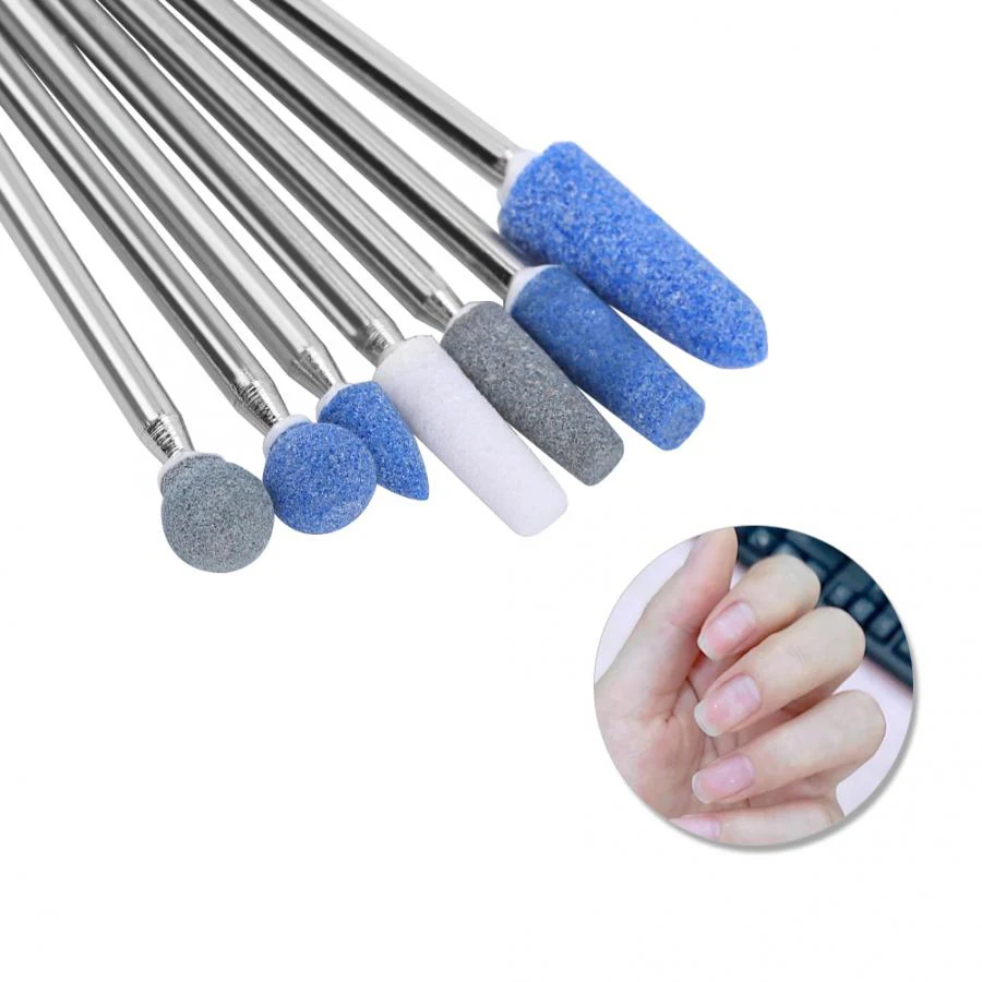 

Manicure Cutters 7pcs / Set Nail Drill Bits File Grinding Head Set Electric Manicure Pedicure Nail Art Tools Manicure Machine
